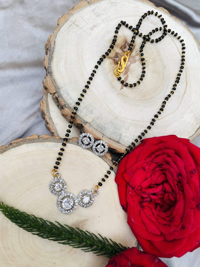 Circle American Diamond Mangalsutra - Image 2