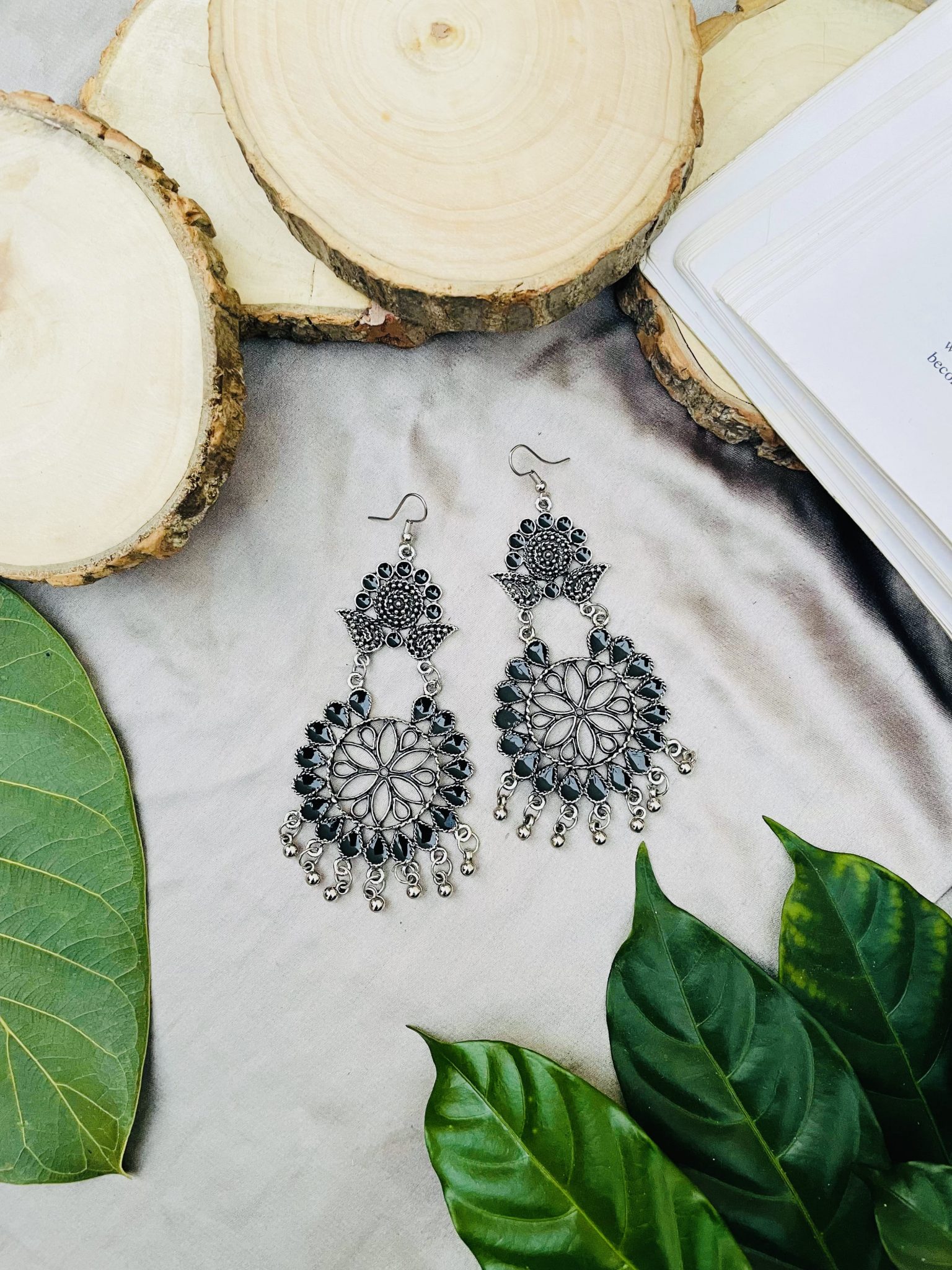 Cute black Earrings Sajana by Shagun