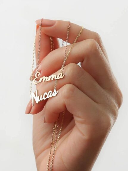 Name necklace Silver