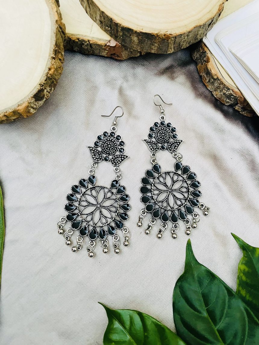 Cute black Earrings Sajana by Shagun