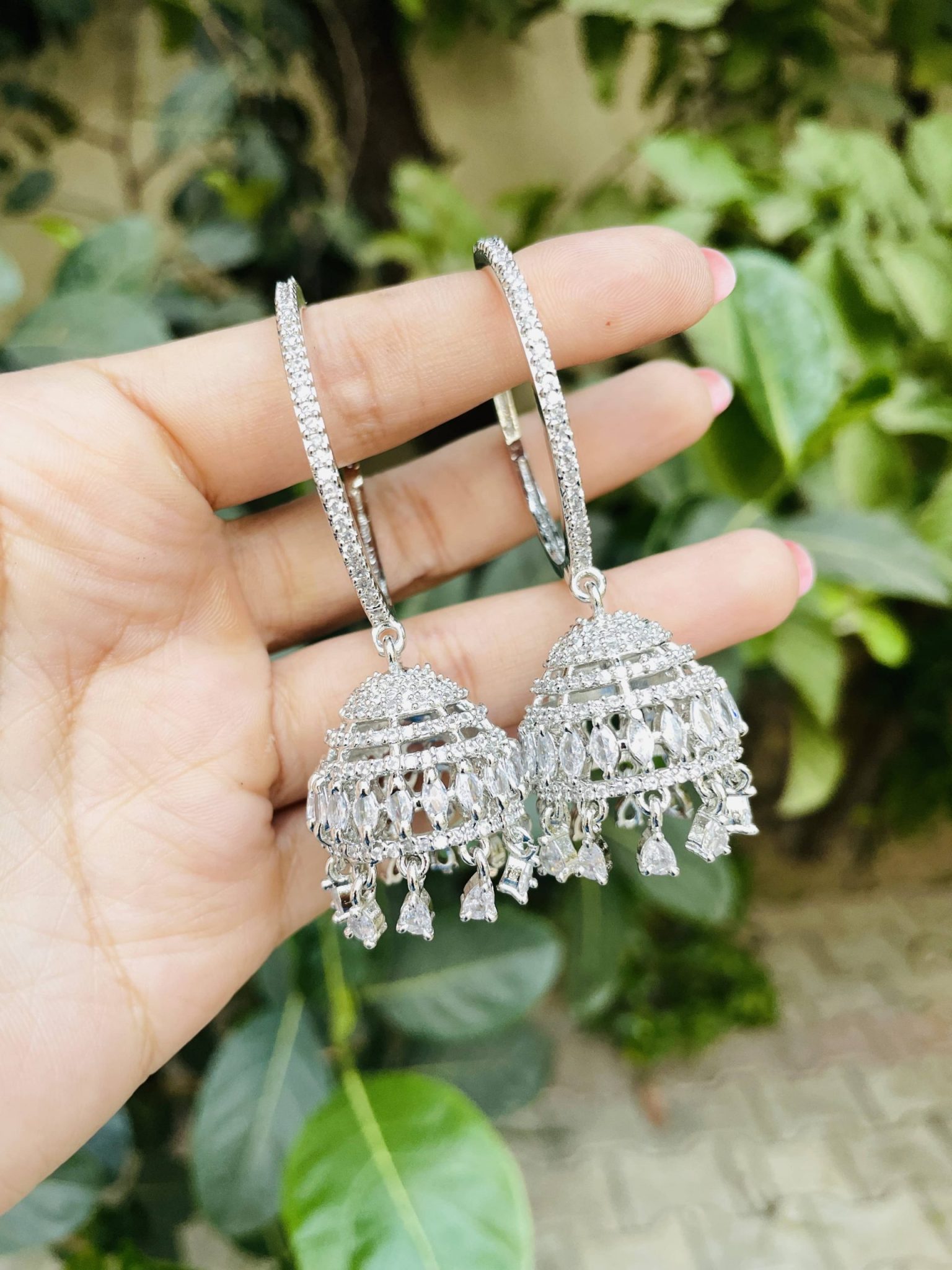 Flipkart.com - Buy DARSHRAJ 925 Sterling Silver Hoop Bali Drop Earrings for  Girls,Baby Girls & Women Sterling Silver Hoop Earring Online at Best Prices  in India