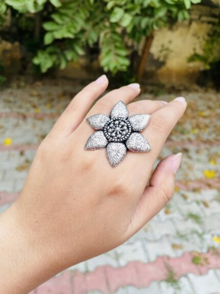 Brass Flower ring