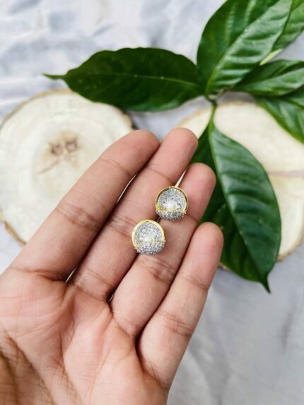 Shell pearl ad earrings