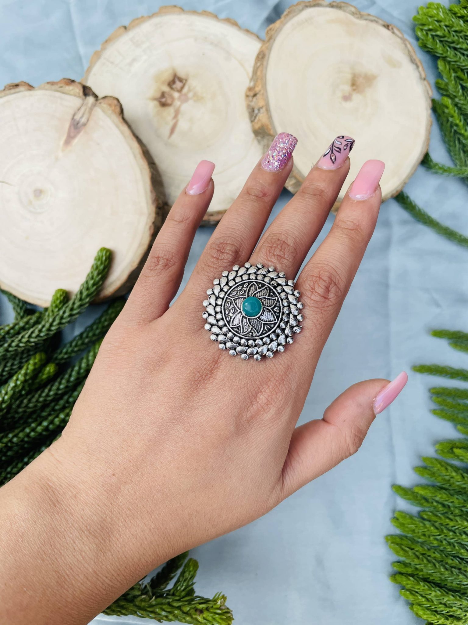 Triveni Mirror Ring — Ishkaara