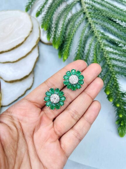 Vishu Ad earrings green