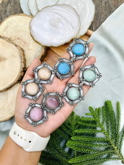 Prajakta brass studs