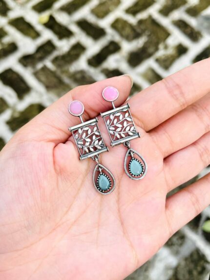 Cute brass earrings