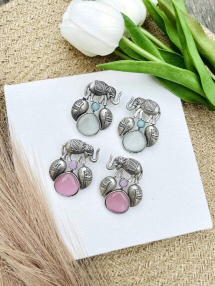 Hasti brass earrings