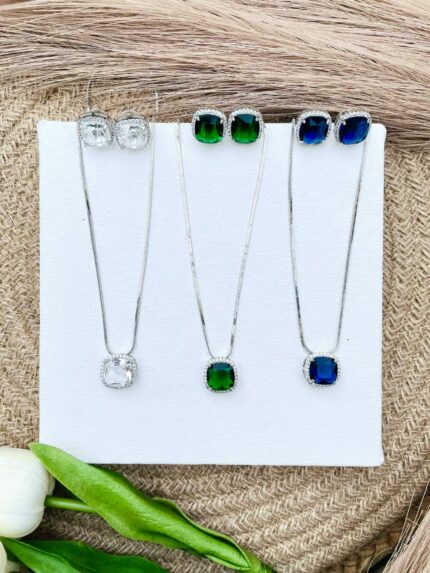 Square ad necklace