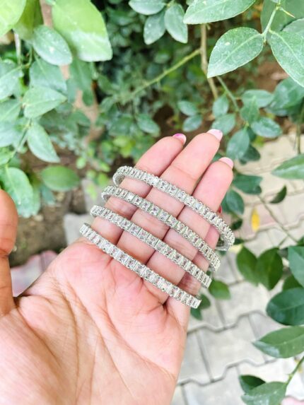 Square Ad bangles (quantity 2)