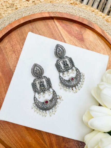 Lakshmi Brass earrings
