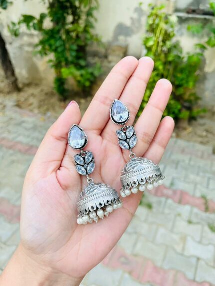 Rikita brass jhumka