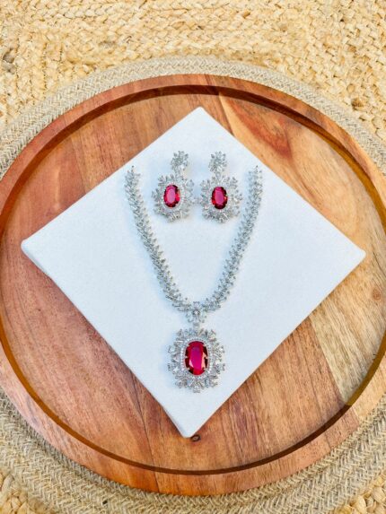 Dyuti Ad necklace ruby