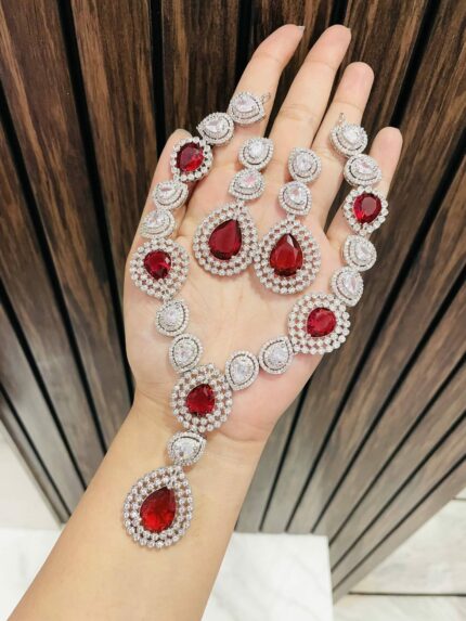 Rucha ad necklace Ruby