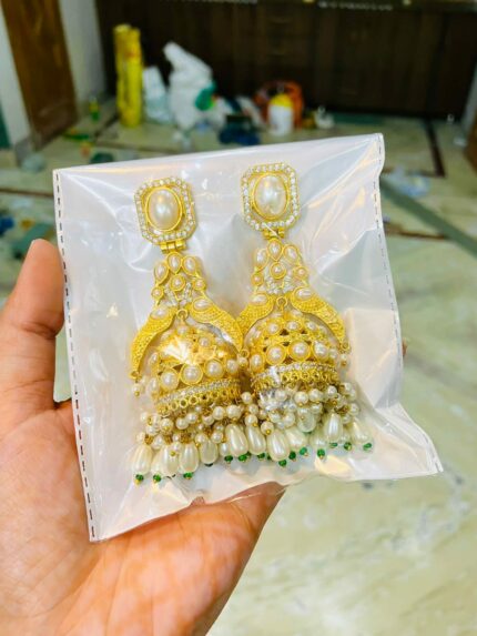 Golden brass peacock