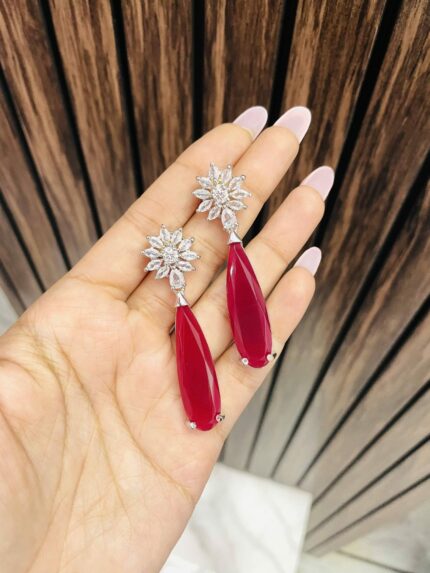 Big Ruby ad earrings