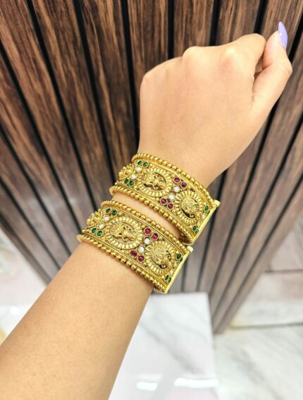 Temple gold plating kade pair