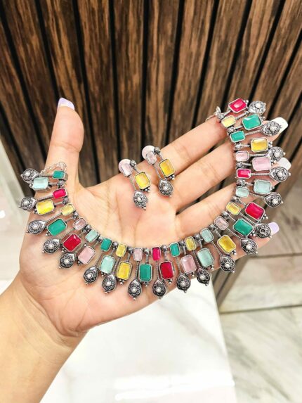 Lyca multi brass necklace