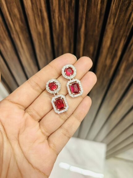 Cute ad earrings Ruby