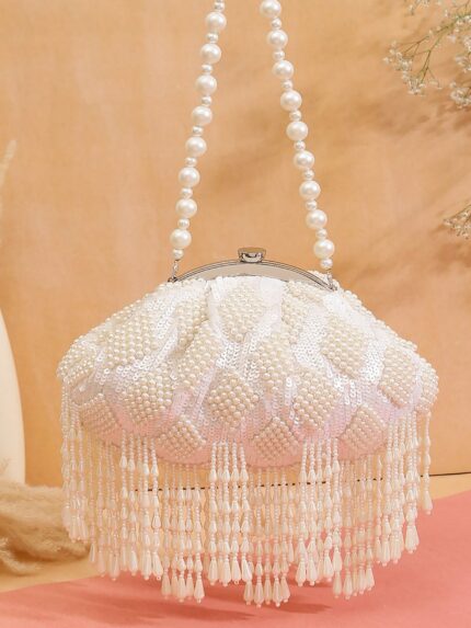 Shekhawat handpurse white