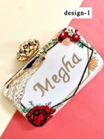 Embroidery print name clutch - Image 2