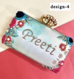 Embroidery print name clutch - Image 5