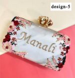 Embroidery print name clutch - Image 6