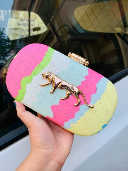 Sabya printed clutch