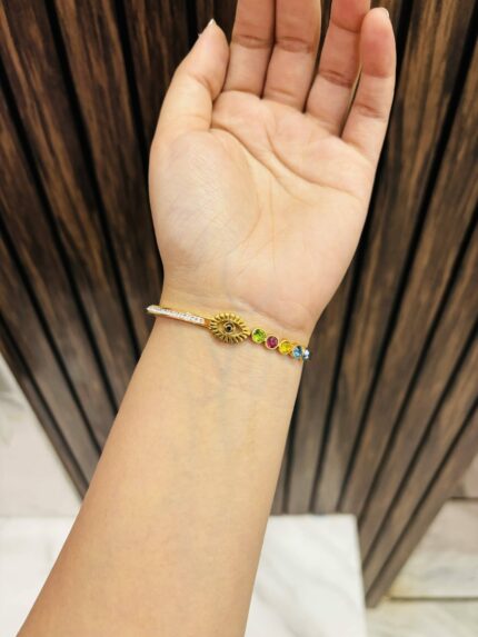 Evil eye multi Gold plating bracelet Anti tarnish