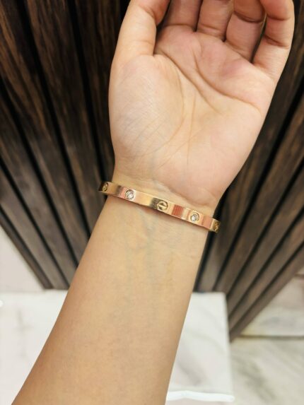 Cartir Gold plating bracelet Anti tarnish rosegold
