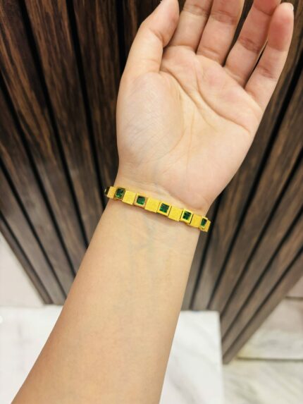 Green Gold plating bracelet Anti tarnish
