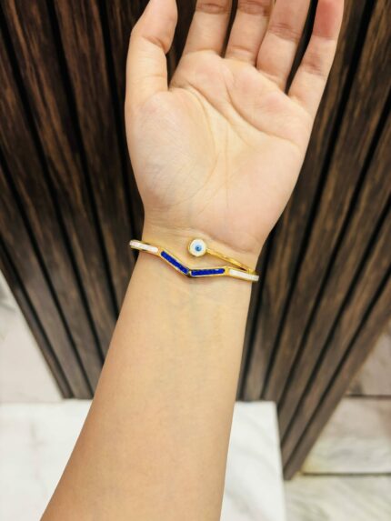 Small evil eye Gold plating bracelet Anti tarnish