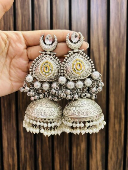 Manisha brass earrings