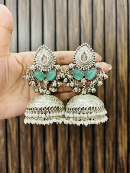 Sonakshi brass Earrings Mint