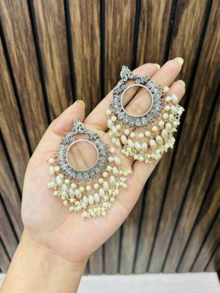 Sarana brass earrings