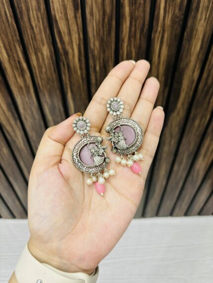 Doli barat brass earrings pink