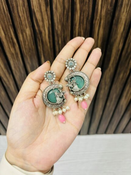 Doli barat brass earrings Mint-pink