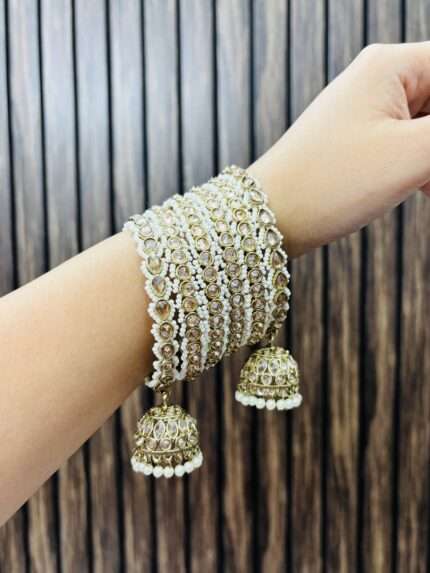 Stone kade set of bangles