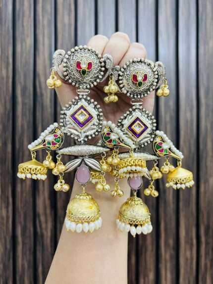 Alamzeb brass earrings