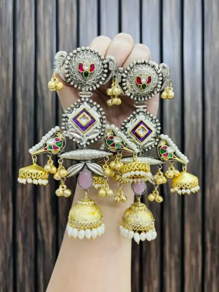 Alamzeb brass earrings