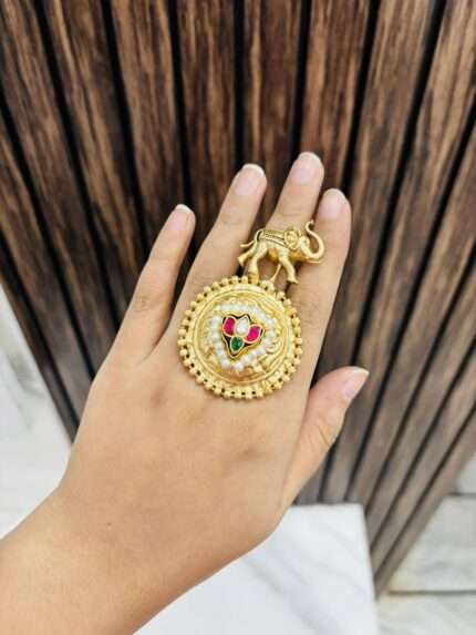 Golden elephant ring
