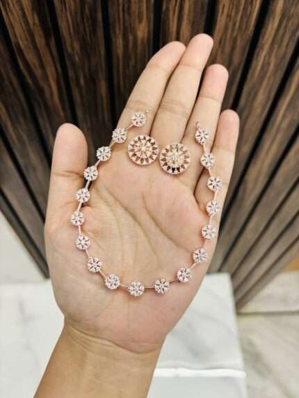 Saloni ad necklace rosegold