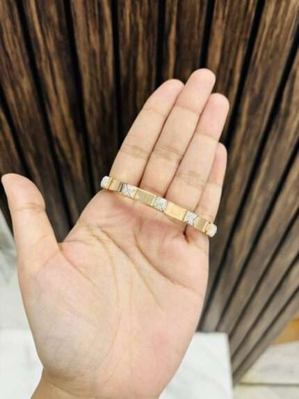 Cushion cut anti tarnish bracelet