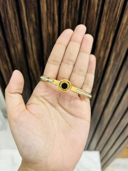 Two sided anti tarnish bracelet