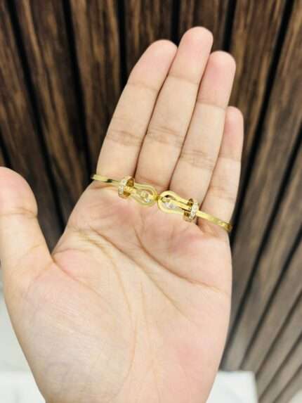 Two stone anti tarnish bracelet