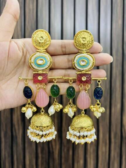 Multi brass Earrings