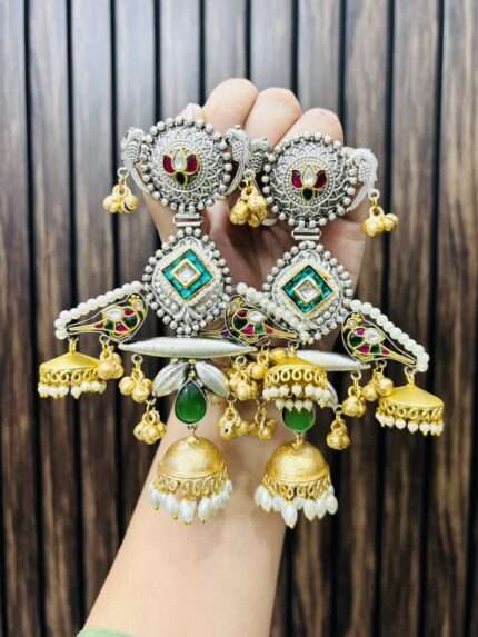 Alamzeb brass earrings
