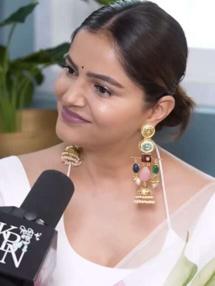 Rubina multi brass Earrings