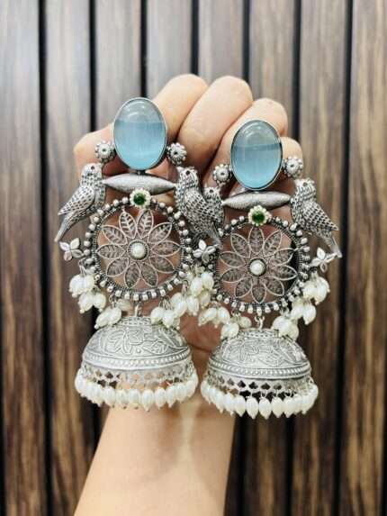 Maina brass jhumka