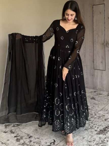 Georgette kurta with dupatta